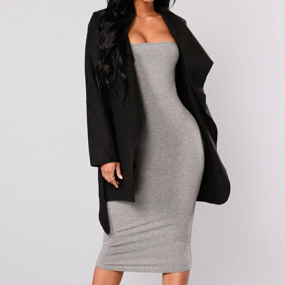 City Nights Black Felt Jacket